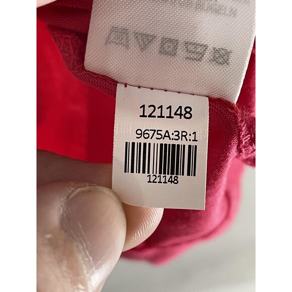 Rachel Zoe Shirt Womens Small Red Cutout Crewneck 100% Cotton Short Sleeve Tee - Picture 8 of 9